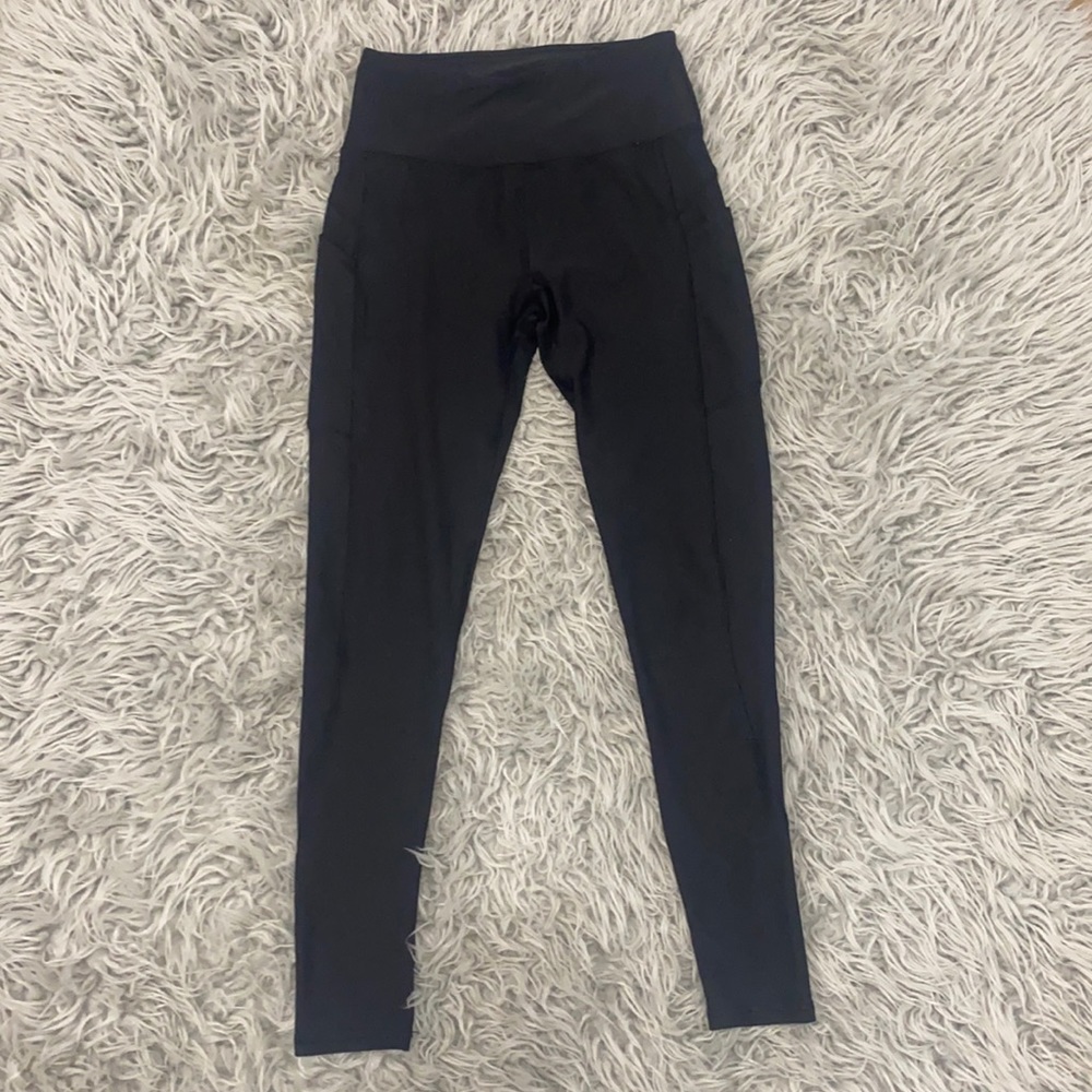 Like new X by Gottex black leggings, size small